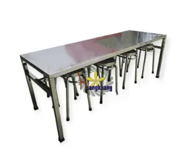Bàn Inox Móc Treo Ghế 