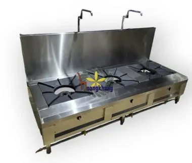 Bếp Hầm 3 Họng Inox 304 Kích Thước 1800 *750 * 500/1000mm