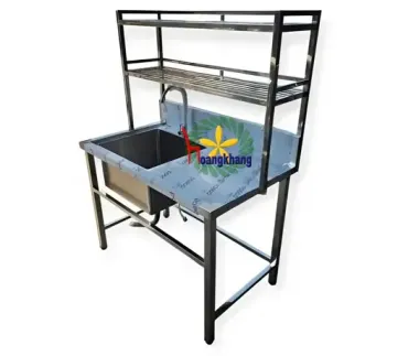Chậu Rửa Bàn Chờ 2 Kệ Trên