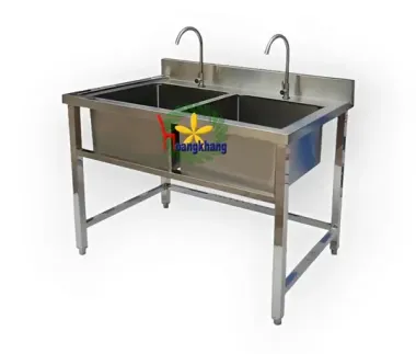  Chậu Rửa Inox Công Nghiệp 2 Hộc