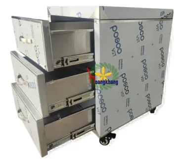 Gia Công Tủ Inox 3 Hộc Kéo