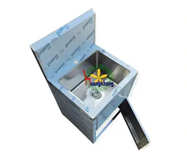 Gia Công Tủ Inox Có Chậu Rửa Theo Yêu Cầu