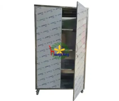 Tủ Inox Lưu Trữ Có Bánh Xe