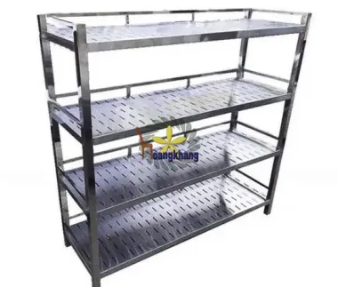 Kệ Inox 4 Tầng Phẳng