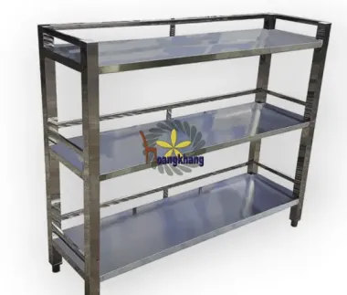 Kệ Inox 304 Mặt Phẳng 3 Tầng 1600*400*1200