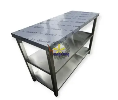 Kệ phẳng inox 3 tầng