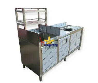 Quầy pha chế Inox 304 Kích Thước 2000*700*800/1500mm