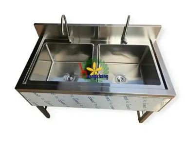 Chậu Rửa 2 Ngăn Ốp 3 Mặt 