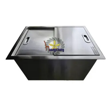Thùng Đá Inox 201 Âm Quầy Kích Thước 650*450*400