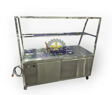 Tủ Hâm Nóng Thức Ăn 10 Khay Inox 201 Kích Thước 1800*750*800/1700mm