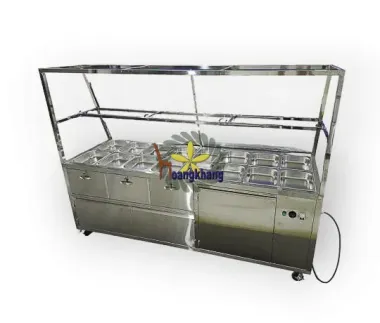 Tủ Hâm Nóng Thức Ăn 16 Khay Inox 201 