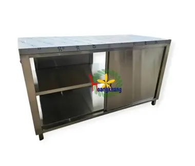 Tủ Inox 304 Cửa Lùa 2 Bên