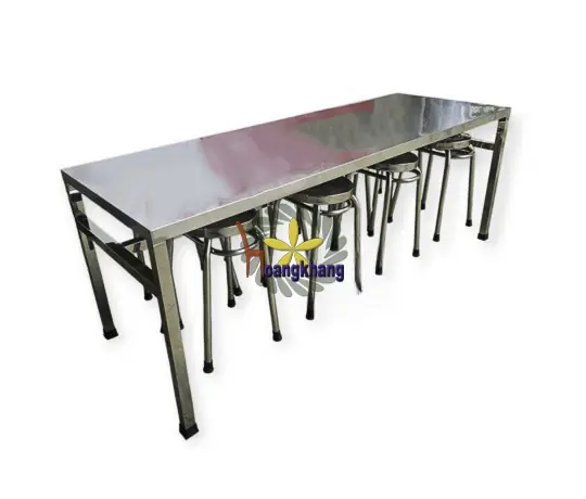Bàn Inox Móc Treo Ghế 
