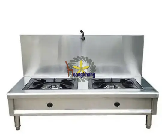 Bếp hầm 2 họng Inox 201