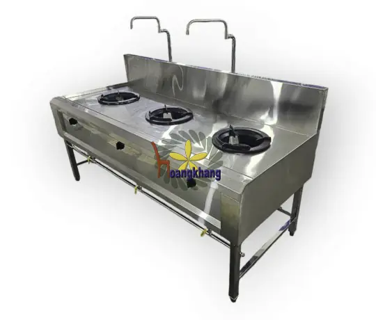  Bếp Á 3 Họng Inox 304 