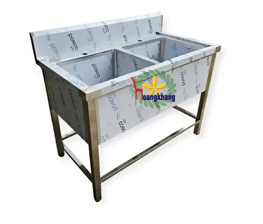 Chậu 2 Hộc  Ốp Mặt Trước Và 2 Hông