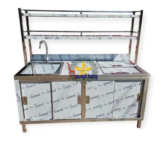 Quầy pha chế Inox 304 Kích Thước 1600*700*800/1550mm