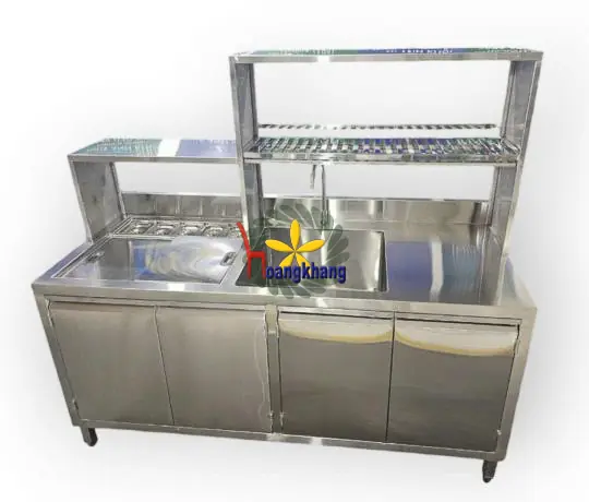 Quầy Pha Chế Inox 304 1m70