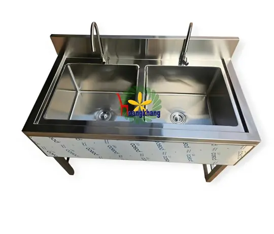 Chậu Rửa 2 Ngăn Ốp 3 Mặt 