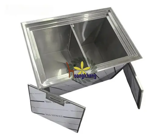 Thùng Đá Inox 304 Âm Quầy 2 Ngăn