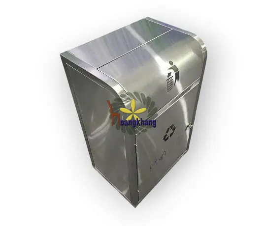 Thùng rác 1 ngăn inox 304