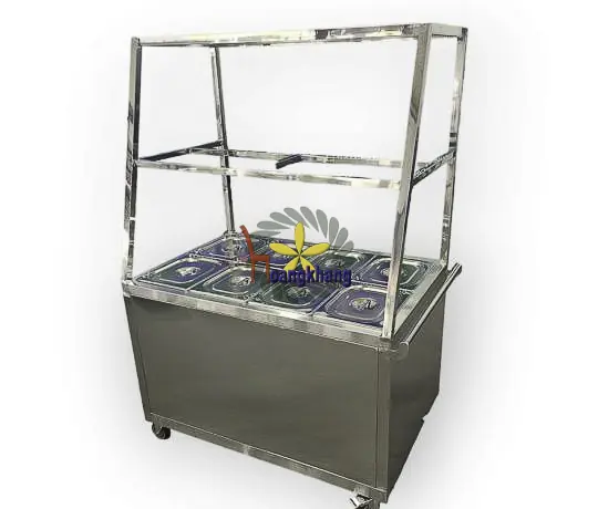 Tủ Hâm Nóng Thức Ăn 8 Khay Inox 304 