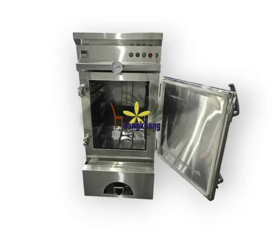 Tủ Hấp Cơm 20 kg Điện Và Ga Inox 304