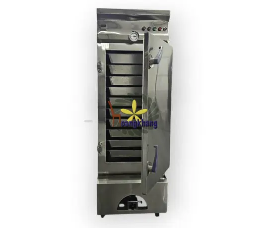 Tủ Hấp Cơm 50kg Điện Và Ga Inox 304