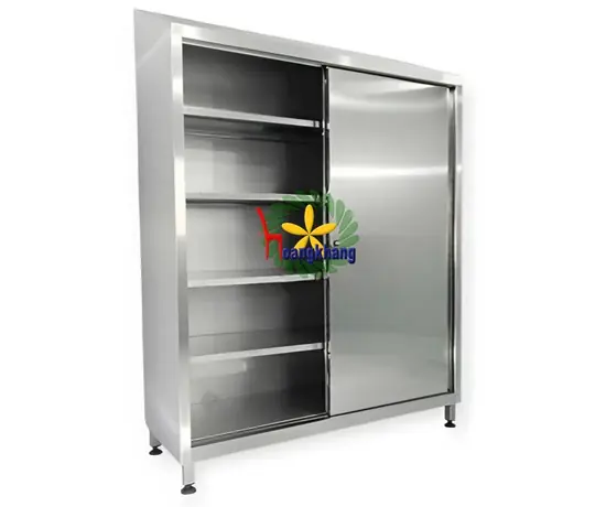 Tủ Inox Cửa Lùa 5 Ngăn